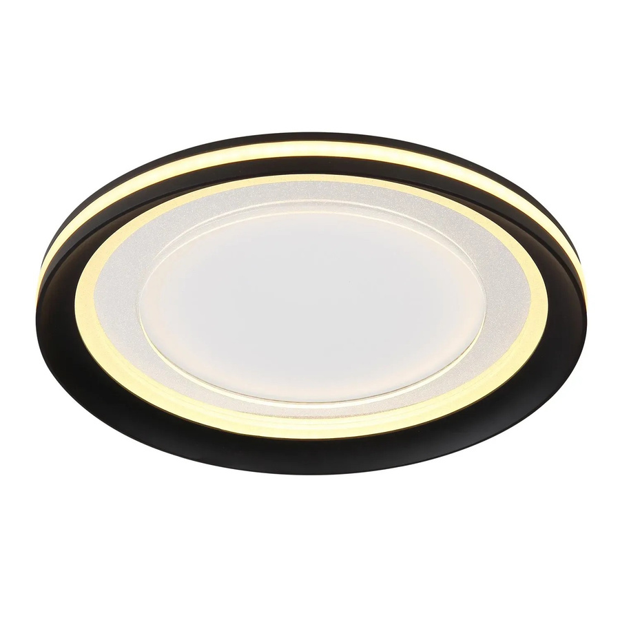Globo LED-Deckenleuchte Clarino rund in Schwarz und Weiß mit Fernbedienung und Dimmfunktion, Durchmesser: 30 cm - Bild 2