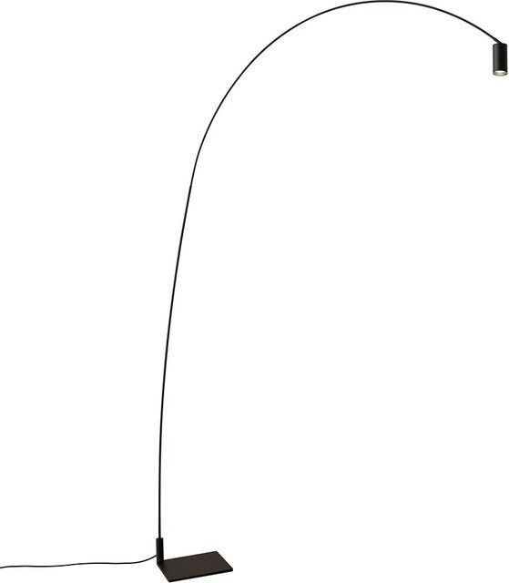 Nemo Lighting Fox LED-Bogenstehleuchte in Schwarz matt, dimmbar und verstellbar - Bild 1