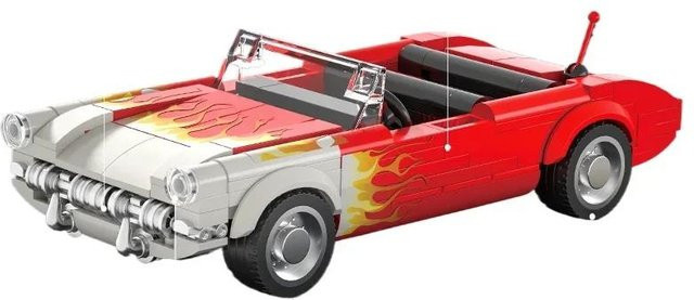 Retro C1 Cabrio Auto, Bausteine, 249 Teile, ab 14 Jahren - Bild 1