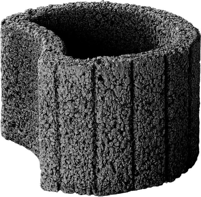 Pflanzring aus Leichtbeton in Anthrazit, Durchmesser: 35 cm, Höhe: 20 cm - Bild 1