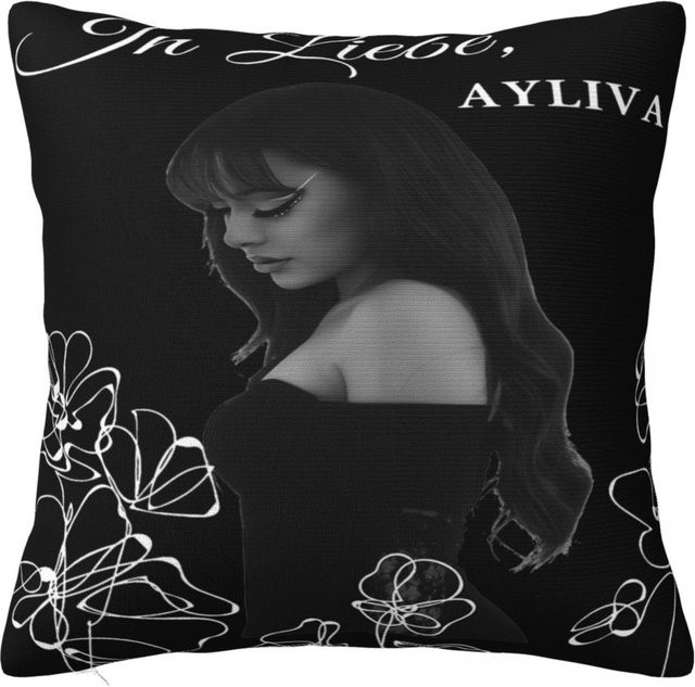 Ayliva Kissenbezug aus Polyester mit Grafikdesign, Farbe: Schwarz, B/T/H: 40 x 40 x 0 cm - Bild 1