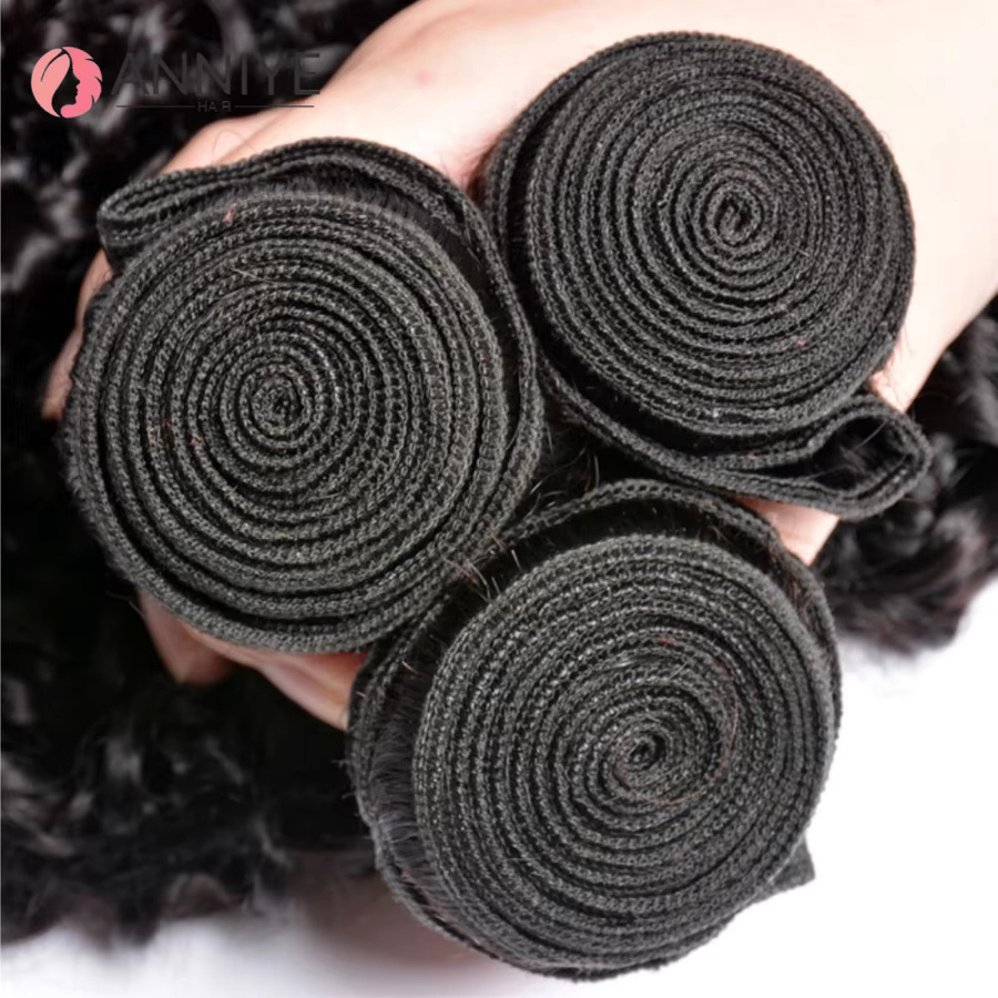 ANNIYE Hair Kinky Curly Echthaarverlängerungen, Damen - Bild 3