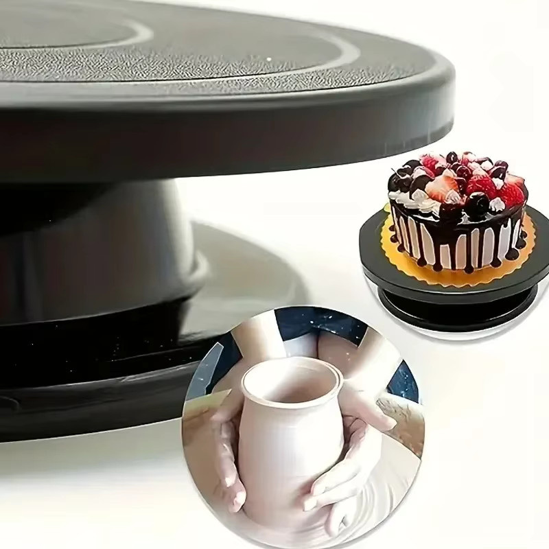 DIY Kuchen Plattenspieler Dekorationswerkzeug mit Keramikrädern in Schwarz - Bild 2
