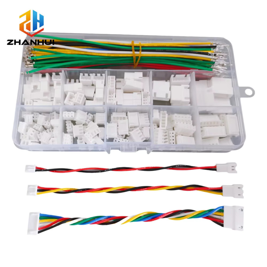 JST XH 2,54mm Rastermaß Verlängerungskabel-Set in Multicolor mit 22AWG Silikonkabel und vorgecrimpten Stecker-Buchse-Gehäuseadaptern - Bild 2