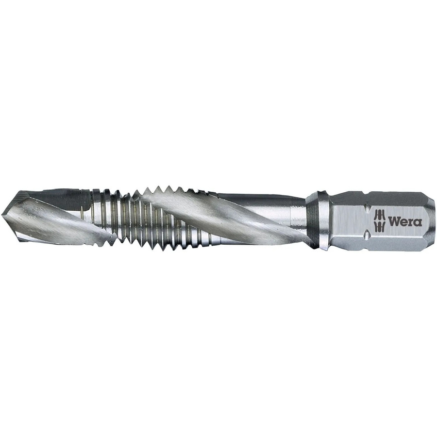 Wera Kombigewindebohrer M4 HSS aus Edelstahl in Silber, Durchmesser: 3,3 mm, Länge: 3,9 cm - Bild 2