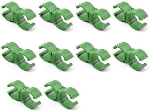 Amusedly Trellis Connector Set aus Kunststoff, 10er Pack Garten Stützen für Kletterpflanzen und Rankhilfen - Bild 1