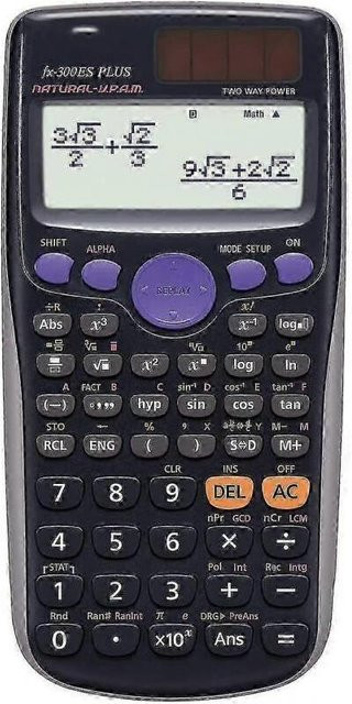 Casio Fx-82es Plus Wissenschaftlicher Taschenrechner in Schwarz - Bild 1