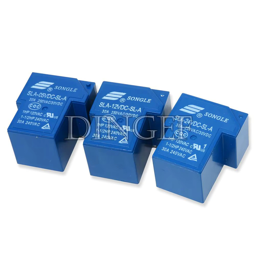 Leistungsrelais SLA-Serie in Blau, 30A, 4-Pin DIP4 oder 5-Pin, wählbar zwischen 5V, 9V, 12V oder 24V DC - Bild 2