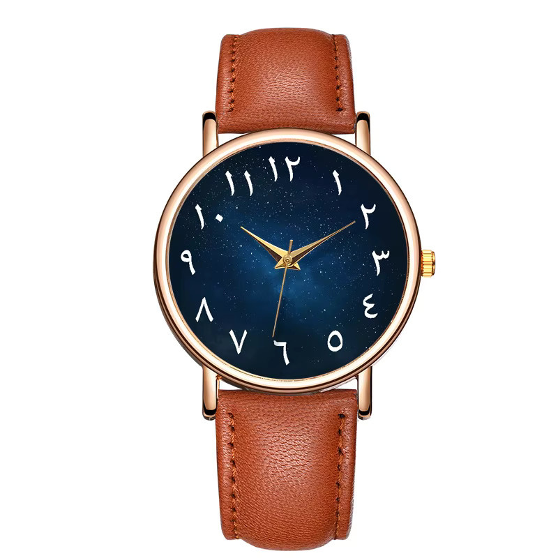 TINUORA Armbanduhr, Quarz, Leder, Schwarz, Unisex - Bild 1