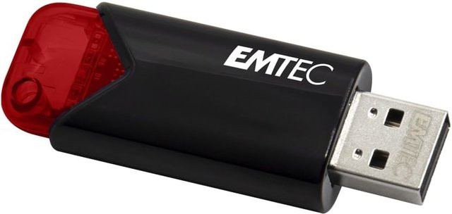 Emtec B110 Click Easy USB-Stick 256 GB USB Typ-A 3.2 Gen 1 Schwarz-Rot - Bild 3