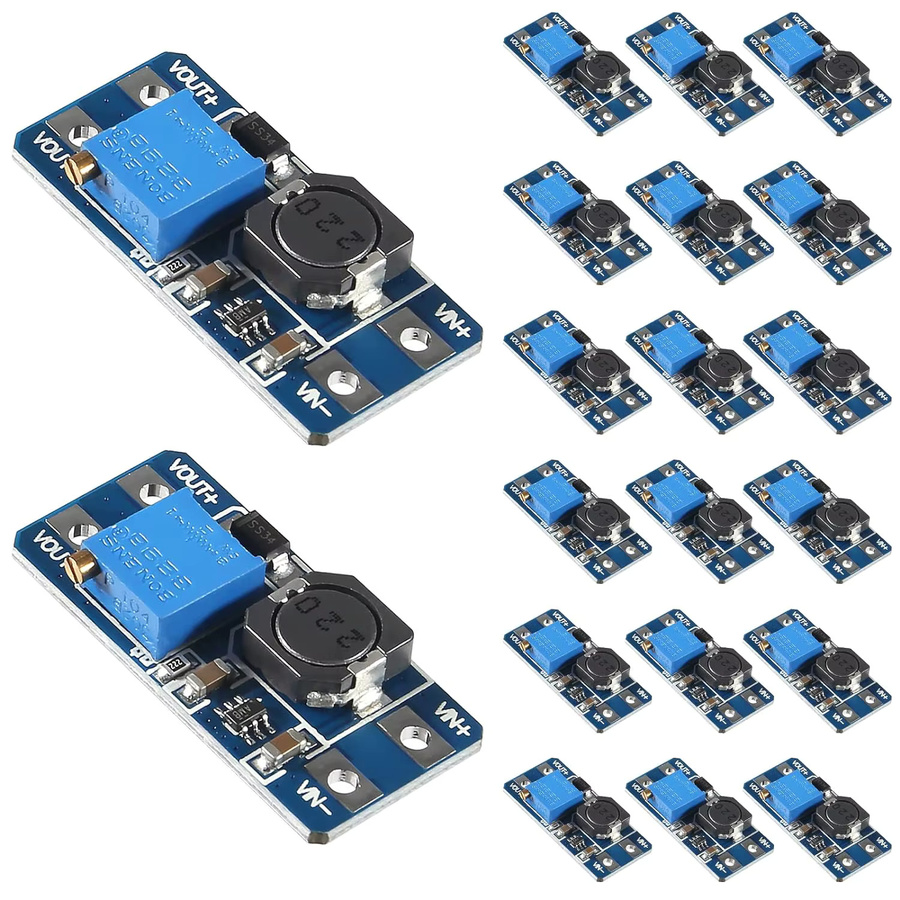 UMLIFE MT3608 DC-DC Step Up Boost Converter Modul 5er Set, Blau, Einstellbarer Spannungsregler 2-24V zu 5V-28V, 2A - Bild 2