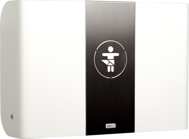 timkid Wandwickeltisch KawaQ in Weiß/Edelstahl, B/T/H: 83 x 60,5 x 56,2 cm - Bild 1