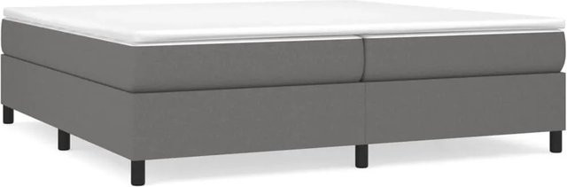 vidaXL Boxspringbett Hybrid mit Matratze Dunkelgrau B/T/H: 200 x 200 x 35 cm - Bild 1