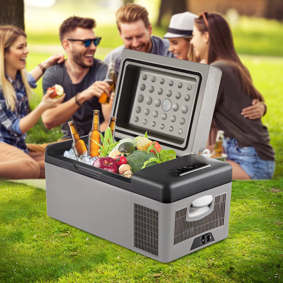 SIHAO Tragbarer Kompressor-Fahrzeugkühlschrank als Kühl-Gefrierkombination für Camping und Outdoor, 12/24V DC und 110-240V AC - Bild 6