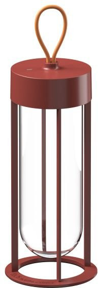 Flos In Vitro Unplugged Akkuleuchte Tischleuchte aus Aluminium und Glas in Braun/Transparent mit dimmbarer LED - Bild 1