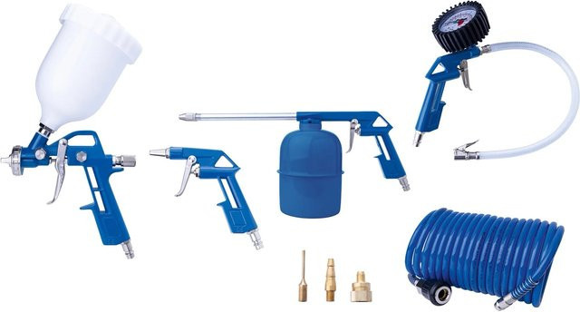 Scheppach Druckluft Zubehör-Set 8-teilig in Blau - Bild 1