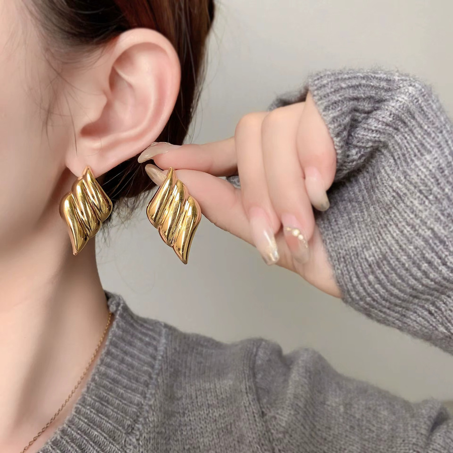 CARLIDANA Ohrstecker, Edelstahl, Gold, Damen - Bild 2