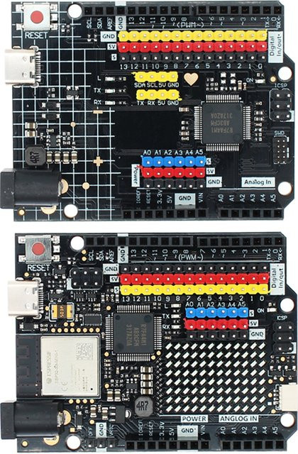 AITEWIN ROBOT UNO R4 Minima/wifi Edition Development Board Programmierung Learning Controller in Schwarz mit Wi-Fi - Bild 1