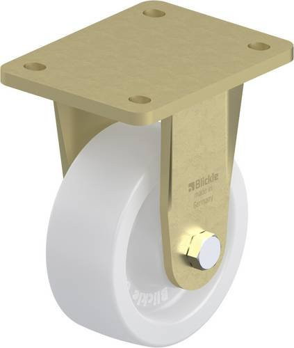 Blickle Bockrolle BS-SPO 127G in Weiß, Rad-Durchmesser: 125 mm, Tragfähigkeit: 750 kg - Bild 1