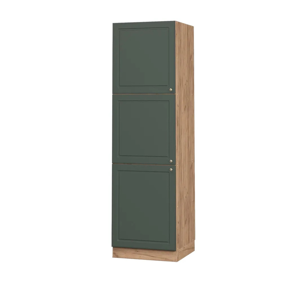 Vicco Herdumbauschrank Fame-Line Landhaus Eiche Grün-Gold B/T/H: 60 x 58 x 61,13 cm - Bild 3
