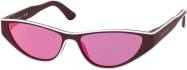 Longchamp LO 761S Sonnenbrille Cat Eye, Kunststoff, Damen, Purple Grey Pink - Bild 1
