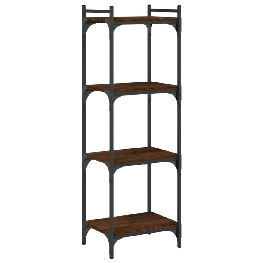 vidaXL Bücherregal im Industrial Design mit 4 Böden in Braun, B/T/H: 40 x 30 x 120 cm - Bild 2