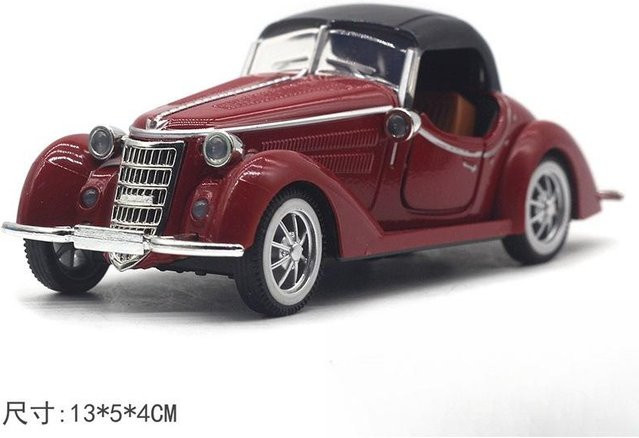 Linyi toy car Retro Klassisches Auto Cabriolet, 1:32, Pull-Back Modell, ab 14 Jahren - Bild 1