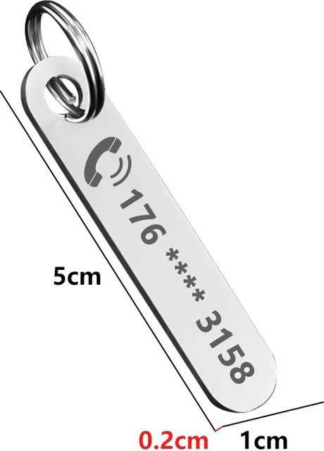 Schlüsselanhänger XCL, Edelstahl, Unisex - Bild 1