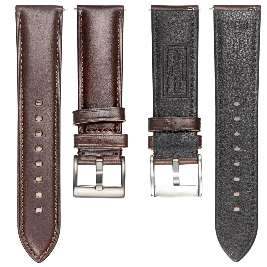 Hemsut Uhrenarmband Leder, Schnellverschluss, Unisex - Bild 3