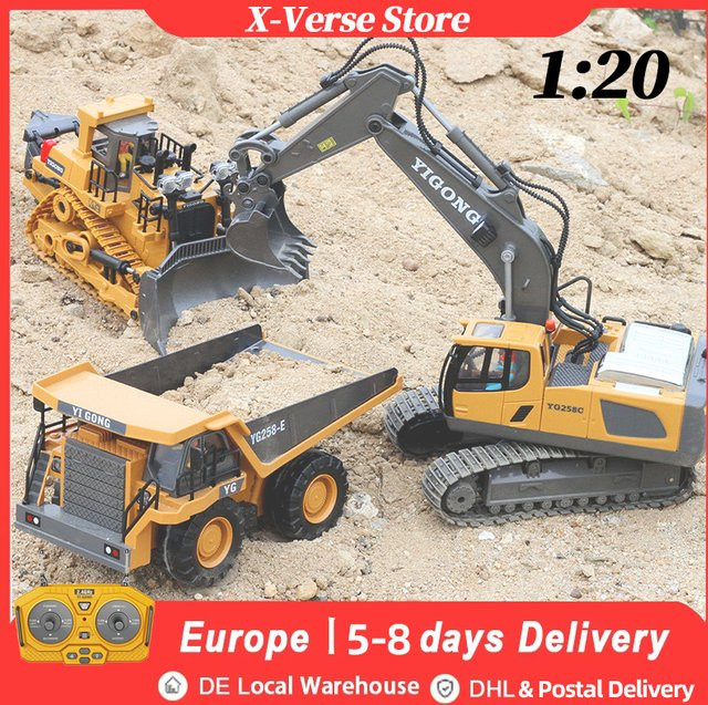 X-Verse RC Bagger 4x4, 1:20, Metall, ferngesteuert - Bild 1