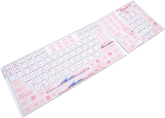 mfySpace Tastaturaufkleber Transparent für mechanische Tastaturen und Desktop-Computer mit englischem Layout - Bild 1