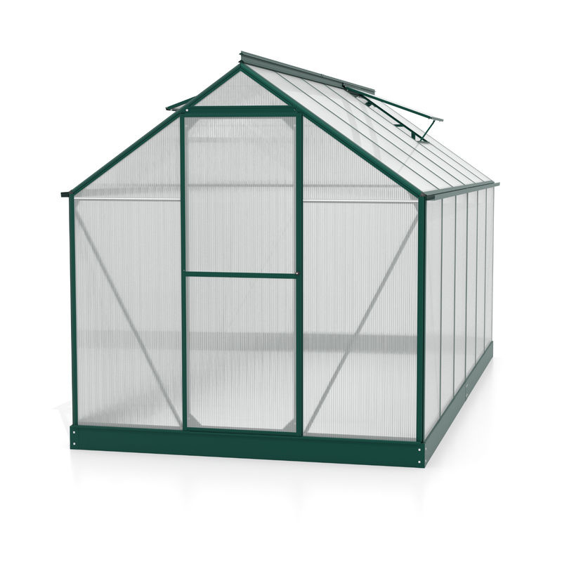 Vitavia Gewächshaus Triton 7500 in Smaragdgrün mit Stahlfundament und 4 mm HKP-Verglasung, 7,5 m² - Bild 3