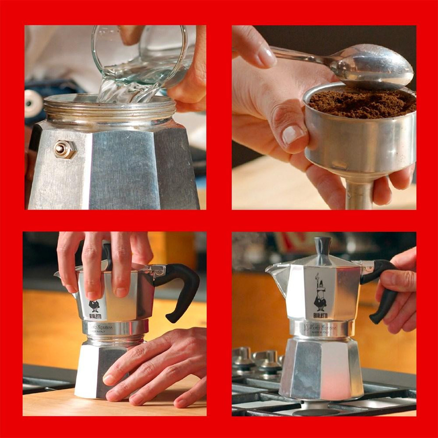 Bialetti Moka Express Espressokocher Silber 9 Tassen - Bild 4