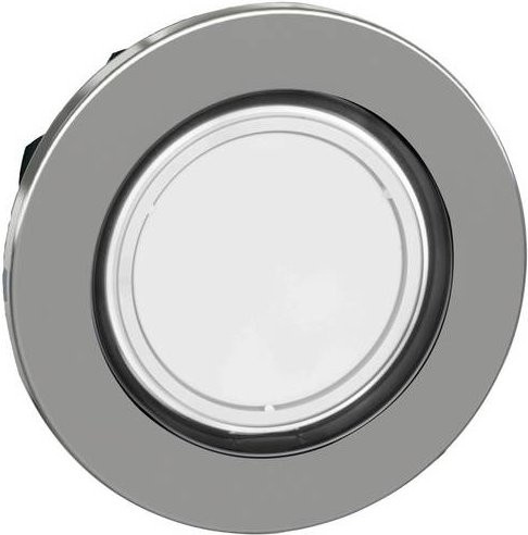 Schneider Electric ZB4FWCUST02 Leuchtdrucktaster-Frontelement in Silber aus Metall mit Schraubanschluss - Bild 1