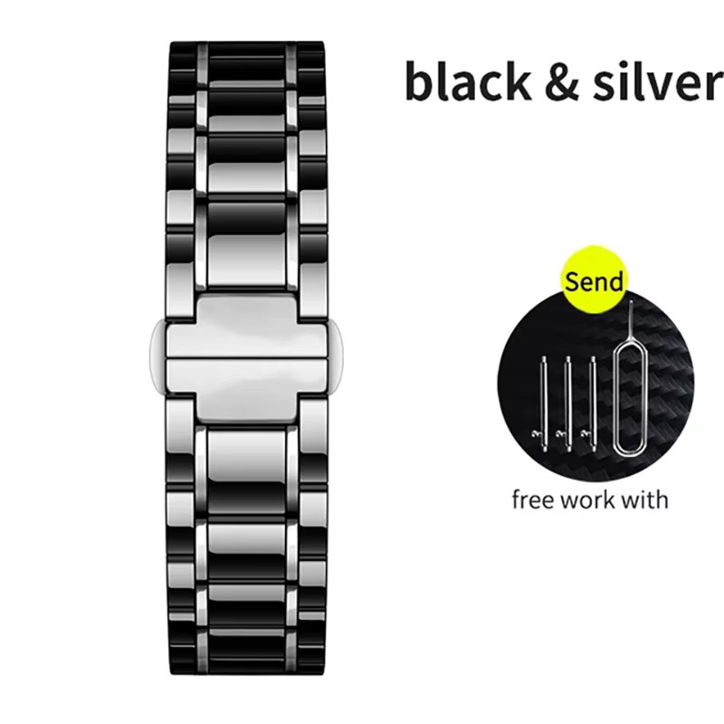 jansin Uhrenarmband Keramik, Unisex - Bild 3