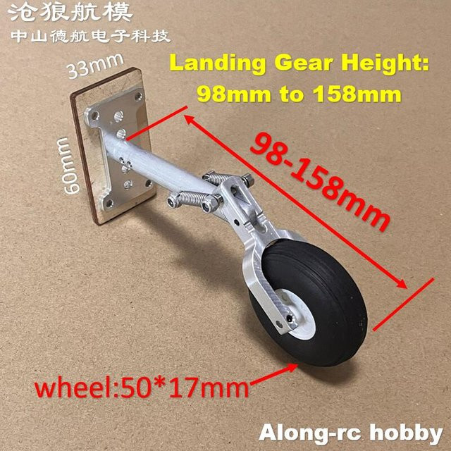 CNFLYING Doppelfeder kniend Fahrwerk, 50mm PU-Rad, RC Flugzeug DIY Modelle Teil - Bild 1