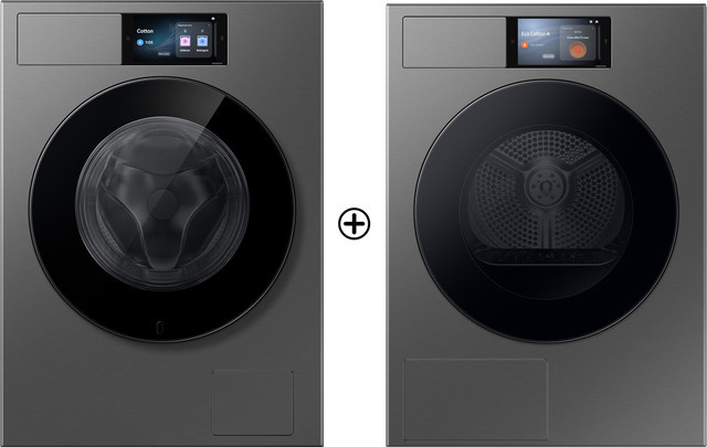 Samsung Waschmaschinen-Trockner-Set AI Home Frontlader in Anthrazit mit Smart Home Integration und App-Steuerung - Bild 1