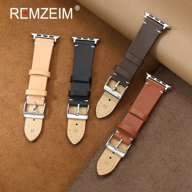 REMZEIM Uhrenarmband Leder, Unisex - Bild 1