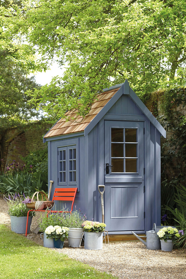 Little Greene Intelligent Exterior Eggshell Wandfarbe Juniper Ash 115 Blau Matt 2,5l - Bild 1