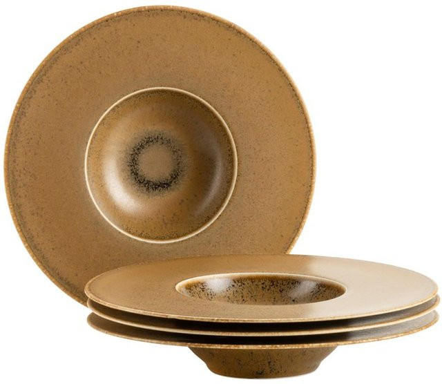 Mäser Gourmetteller Grumpy Porzellan 4-tlg. Beige Gold - Bild 1
