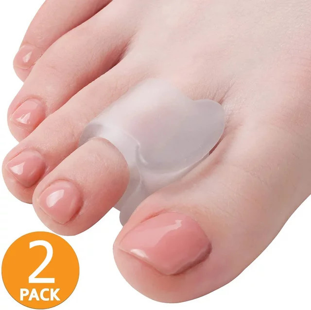 vvocci Zehenspreizer aus Silikon, Transparent, 2 Stück, Unisex - Bild 1