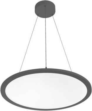 LED-Pendelleuchte FRISCH-Licht in Schwarz, Durchmesser: 60 cm, Höhe: 1,4 cm, 58 W, 6400 Lumen, neutralweißes Licht - Bild 1