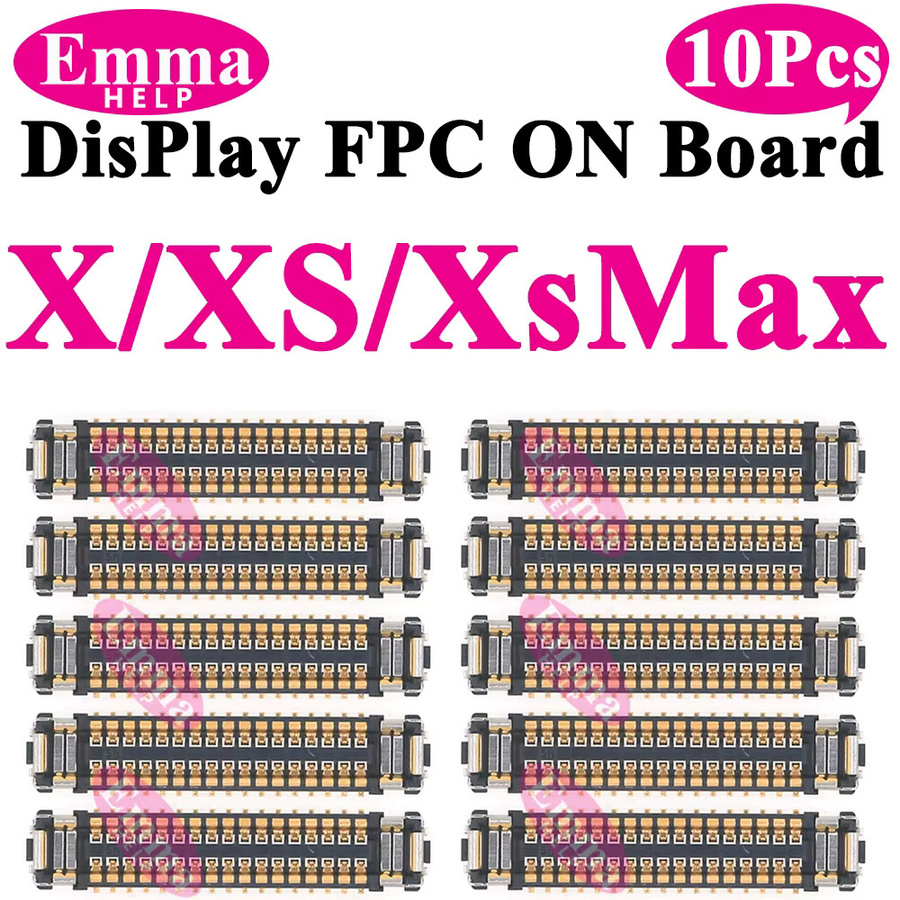 10 Stück LCD Display FPC Stecker für iPhone 11 12 13 14 15 Pro Max Plus und XR XS von EmmaHelp - Bild 2