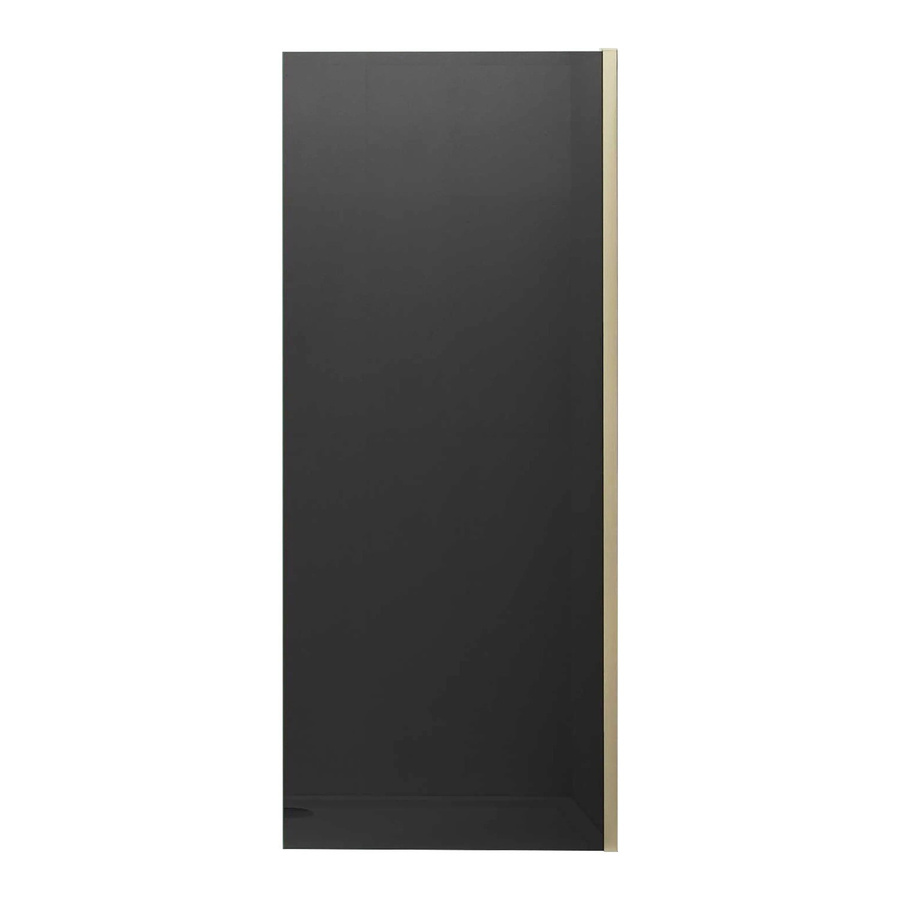 Duschparadies Walk-In Duschwand aus ESG Sicherheitsglas in Grau mit Gold Rahmen, B: 120 cm, H: 200 cm - Bild 2