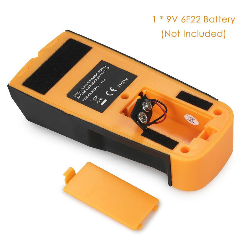 Kkmoon 3-in-1 Multifunktions-Wanddetektor mit LCD-Digitalanzeige zum Finden von Metall, Holz und AC-Kabeln in Orange - Bild 6