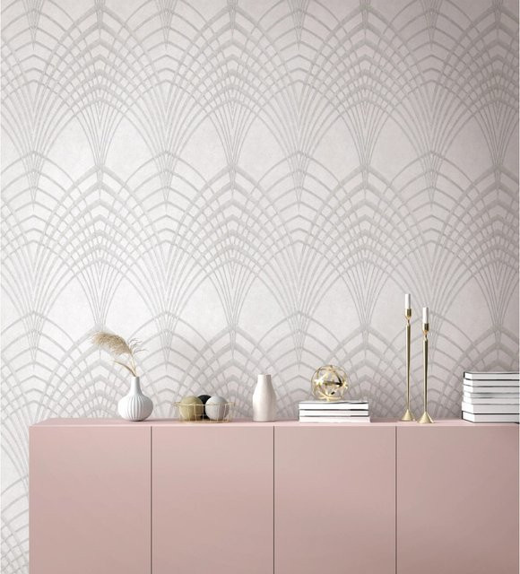 Marburg Vliestapete Modernista 53 Grafisch Beige mit geometrischem Art-Deco-Muster und FSC-Zertifizierung - Bild 1