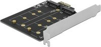 Delock PCI-Express zu 2 x intern M.2 Key B Adapter Karte für SSD RAID Controller in Schwarz - Bild 1