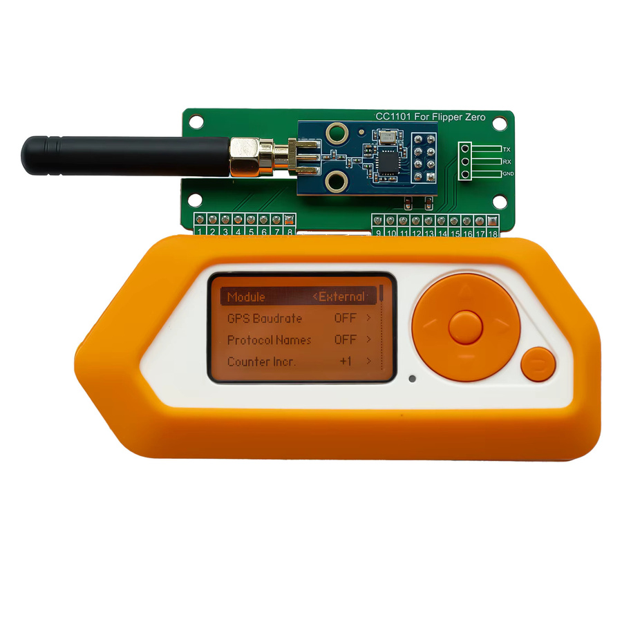 PINGEQUA CC1101 SubGHz 433MHz WiFi Entwicklung Board für Flipper Zero mit GPIO und Maus Modul in Grün - Bild 2