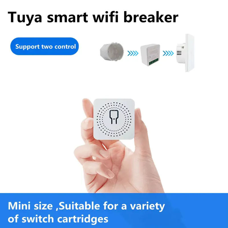 Szaoju WLAN Smart Switch 16A Modul für 2-Wege-Steuerung in Weiß, kompatibel mit Tuya Smart Life App, Amazon Alexa und Google Assistant - Bild 3