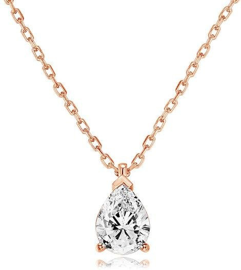 Wucifang Jewelry Halskette, Kristall, Zirkonia, Roségold, Damen - Bild 1